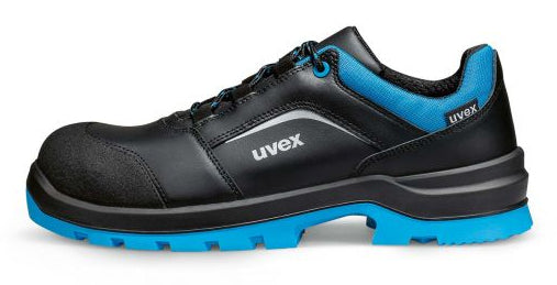 Uvex 2 xenova Sicherheits-Halbschuhe S3 SRC – Schwarz/Blau – Grösse 47