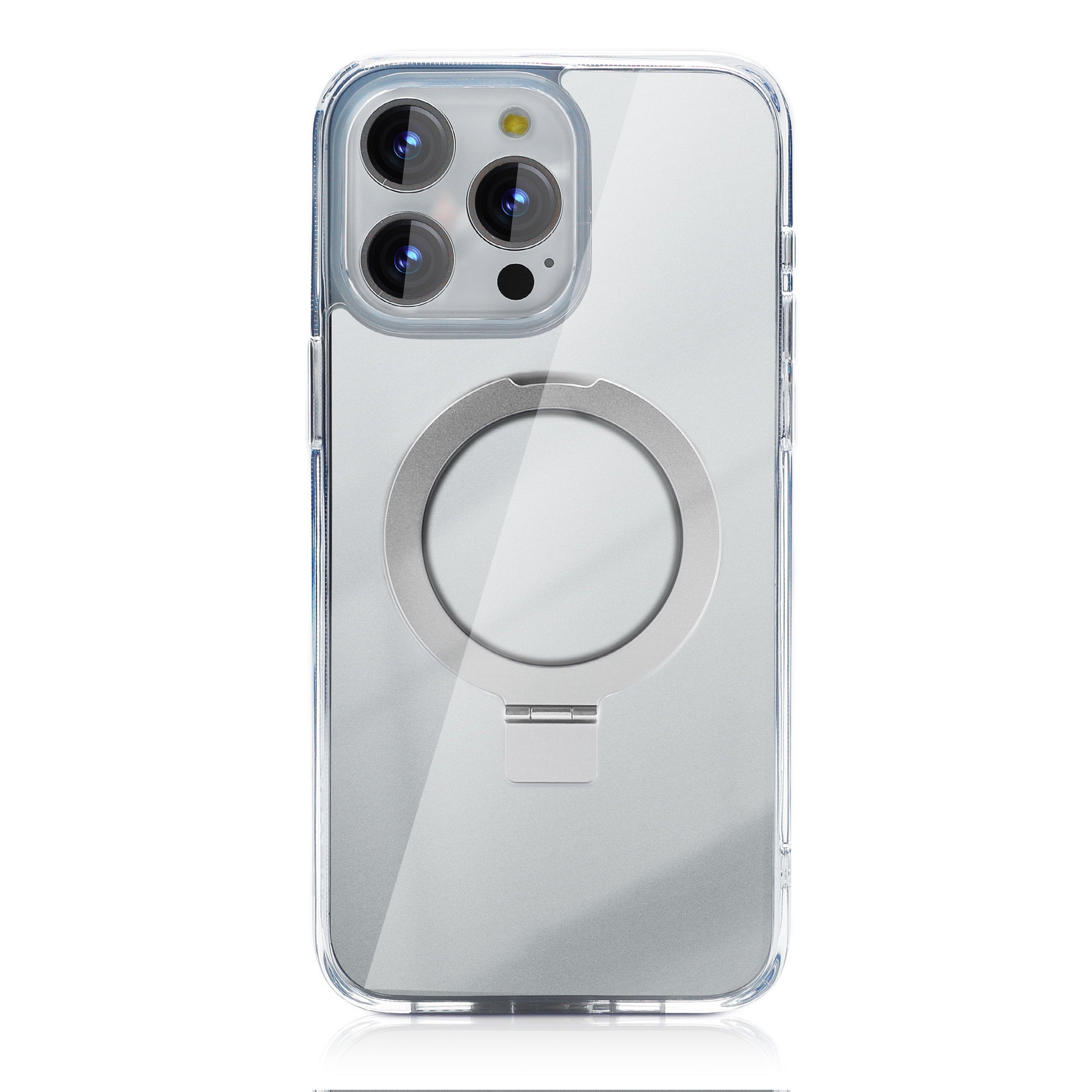 Nevox – Backcover – für Apple iPhone 16 Pro – transparent – PC – MagSafe-kompatibel, Desktop-Ständer