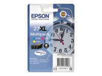Epson Tintenpatronen-Multipack 27XL, CMY, XL, 3er-Pack, kompatibel – für Inkjetdrucker/Multifunktionsgeräte