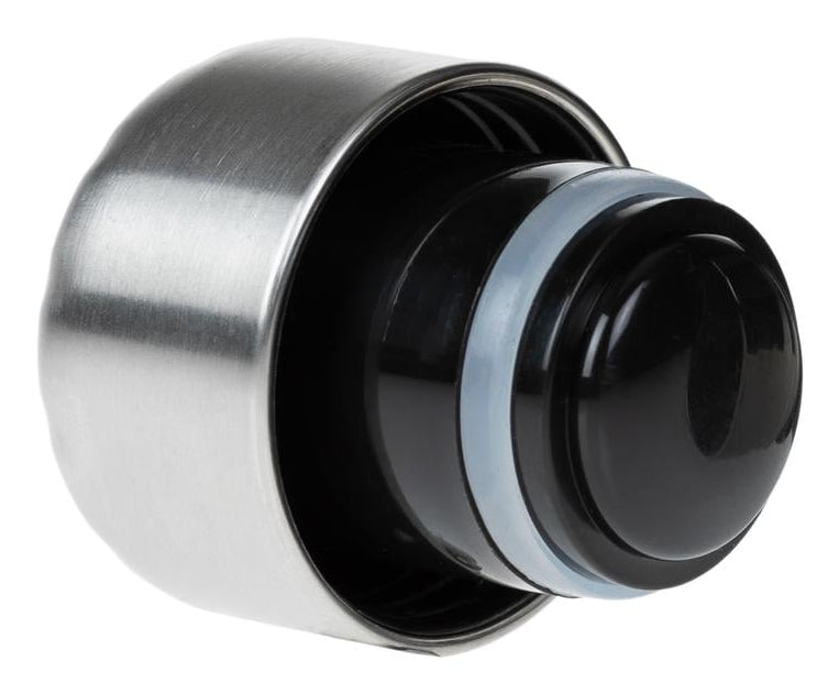 KOOR Ersatzdeckel für 500 ml Flaschen – Edelstahl, Kunststoff, Silber