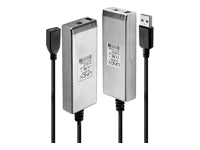 Lindy USB-Kabel – USB 2.0 (480 Mbit/s) – 200 m – Aktiv, optisch – Grau – für Windows, Mac, Linux
