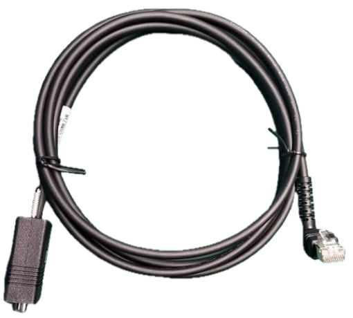 Zebra RS-232-Kabel – CBL-R20755-01 – DB-9 auf RJ-50, gerader auf abgewinkelter Stecker – schwarz – 2,13 m