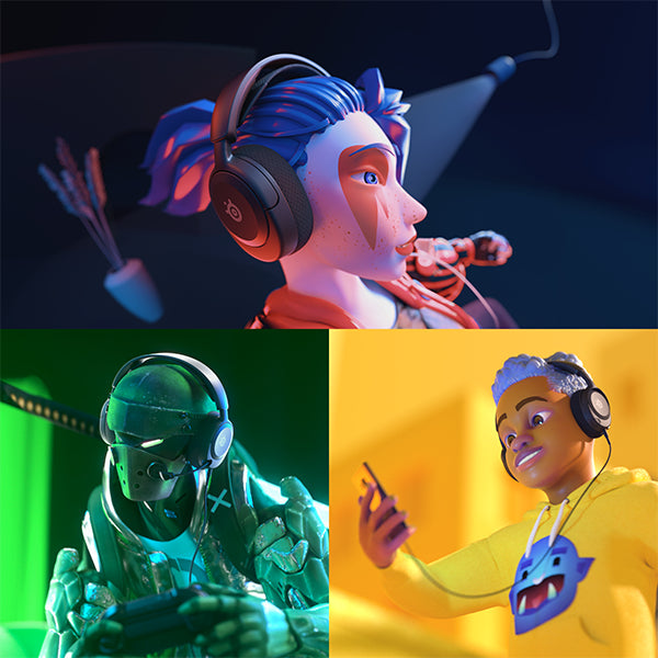 SteelSeries Arctis Nova 1 Gaming-Headset – Over-Ear, 3,5 mm Klinke, ANC, für PS5, Switch, Xbox Series X und andere