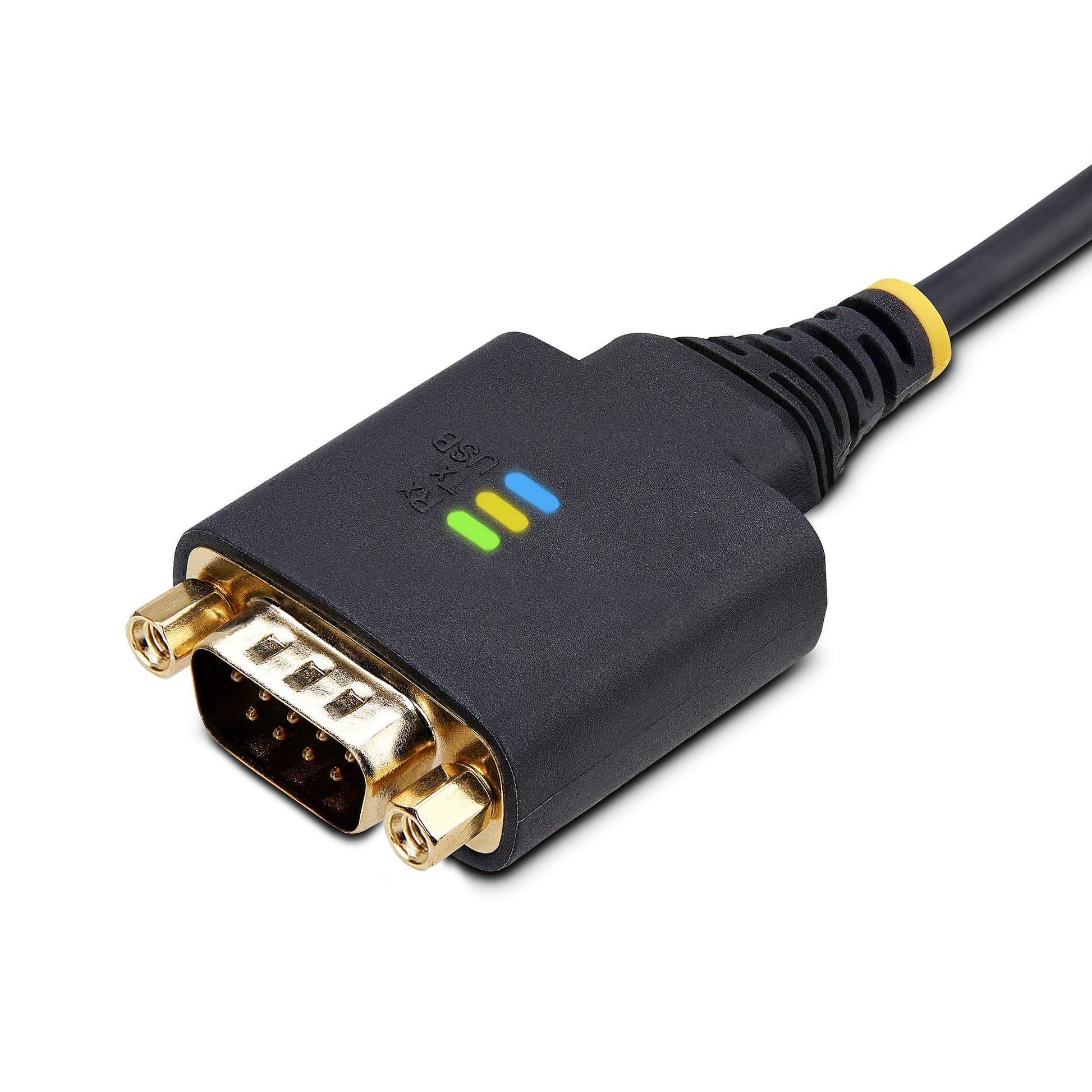StarTech.com USB-A zu RS-232 Kabel – FTDI (FT232R), 921,6 Kbit/s, 1 m – für Windows/macOS/Linux, Schwarz