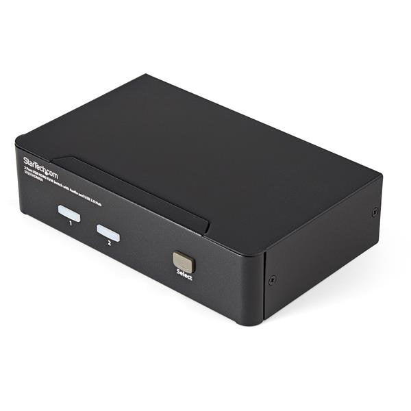 StarTech.com 2-Port HDMI KVM-Switch – 1920 × 1200, USB 2.0-Hub, Audio, Desktop
