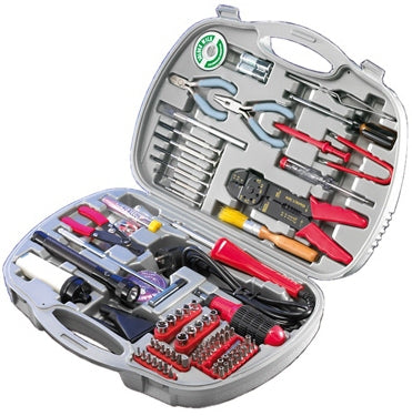 VALUE Elektronik-Reparaturset – 145-teilig, Bits: Torx, Phillips, Pentalobe – Plastikkoffer
