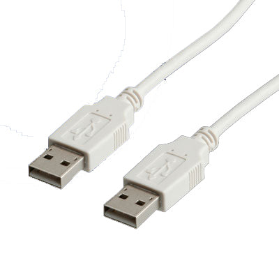 VALUE USB-A auf USB-A Kabel – USB 2.0 (480 Mbit/s) – 4,5 m – Weiss
