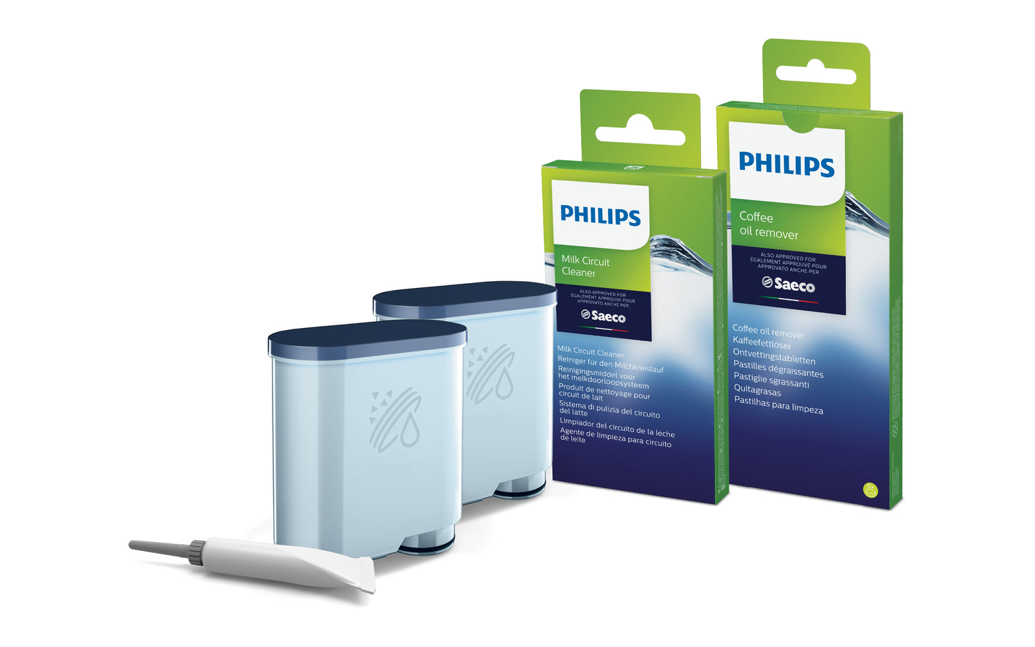 Philips Entkalker Wartungskit AquaClean CA6707/10 – für Saeco, 2 Stk.