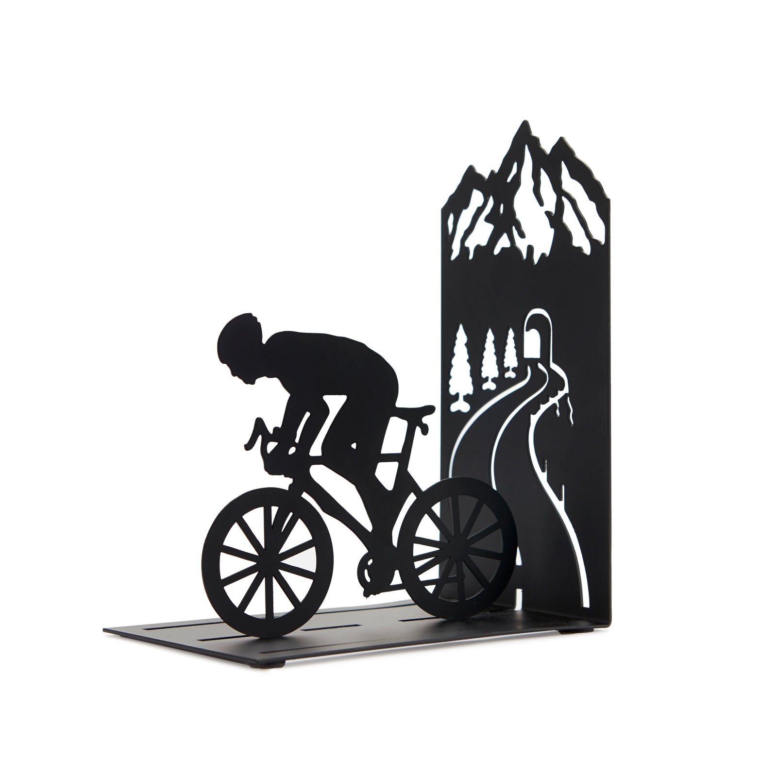 Trendform Buchstütze – Metall, schwarz, 135 × 170 × 10 mm