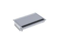 Bachmann CONI Einbaurahmen 3-fach, Einbau, 248×151×60 mm – Edelstahl