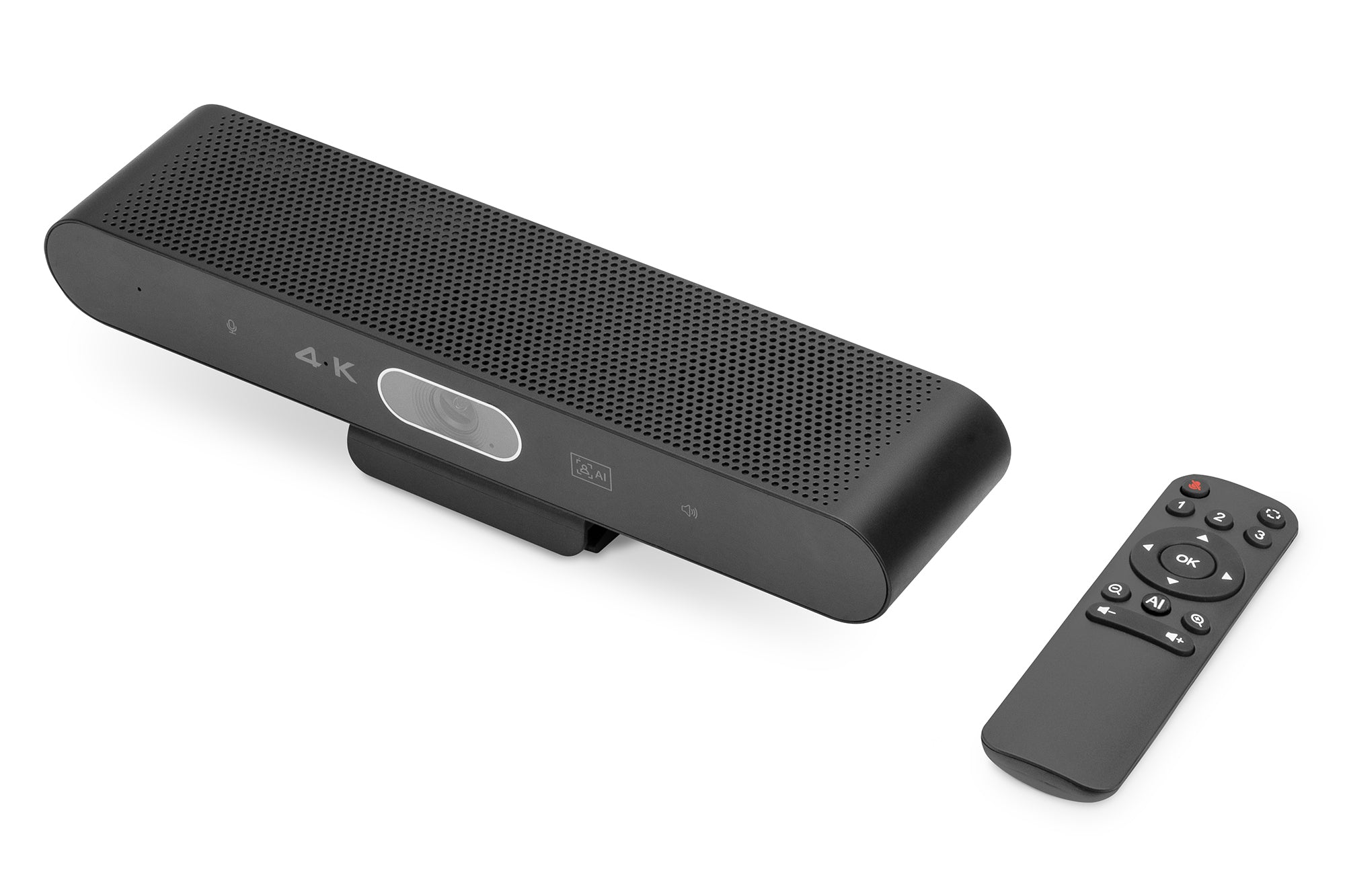 Digitus 4K All-In-One Video Bar Mini – Videokonferenzsystem – 4K, 94° FOV, Ethernet/LAN, Schwarz