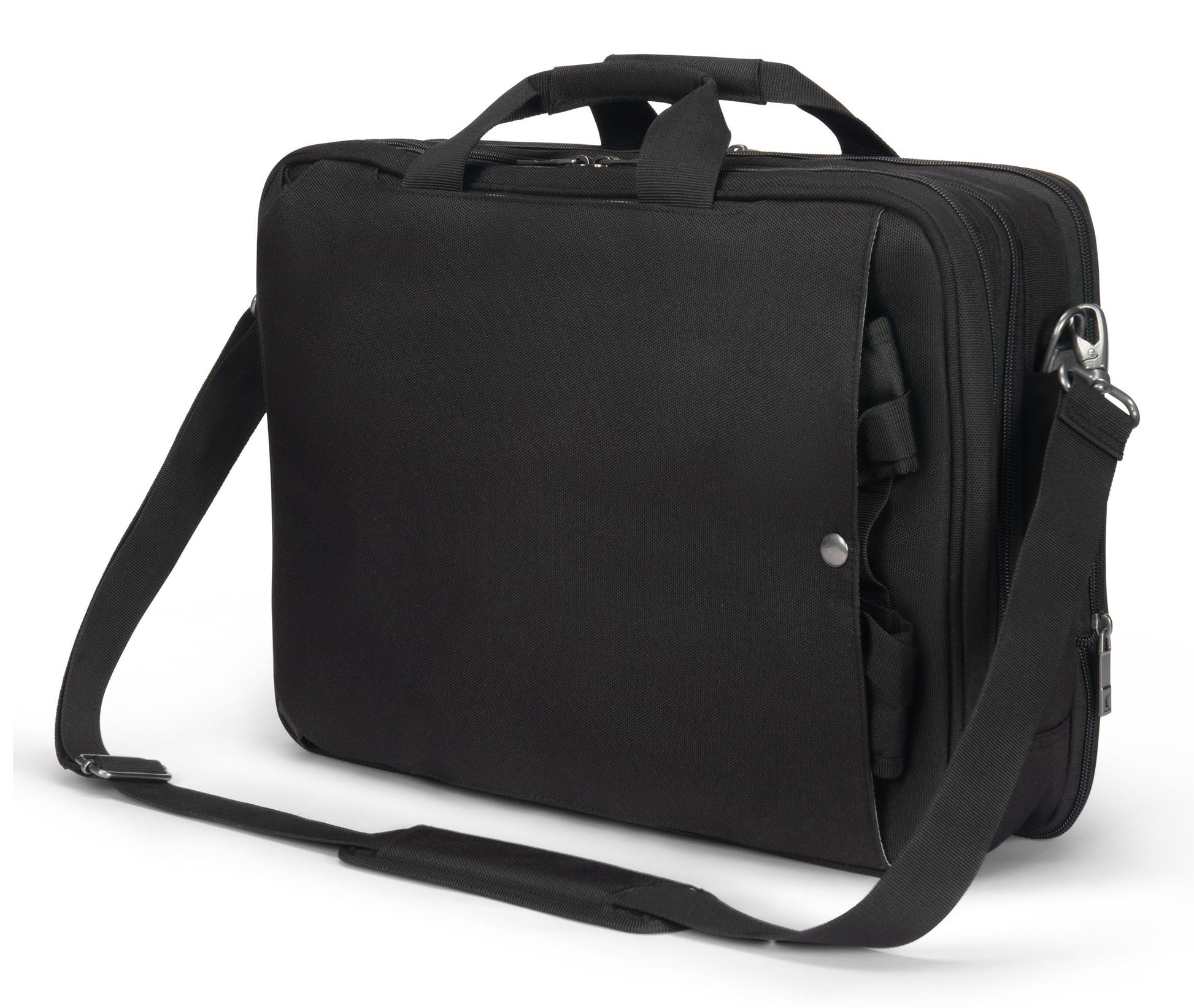 DICOTA Notebook-Tasche für Notebooks bis 16" – verschliessbar, mit Schultergurt – Schwarz