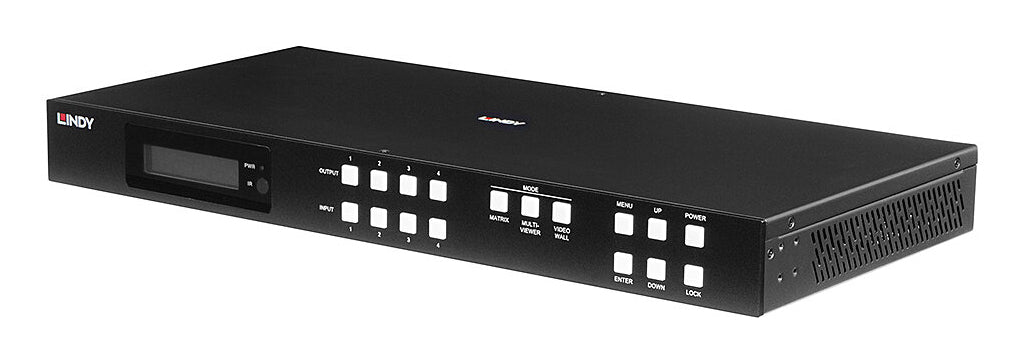 Lindy HDMI-Matrix 4×4, 4K, nahtlos, Multi-View