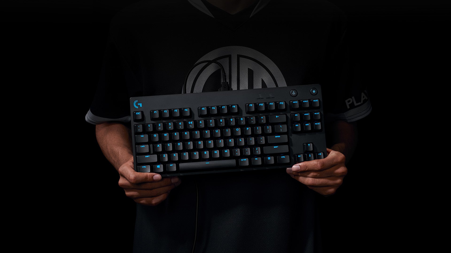 Logitech G PRO – Gaming-Tastatur TKL – Mechanisch – Kabelgebunden, USB – QWERTY (IT) – RGB – Schwarz