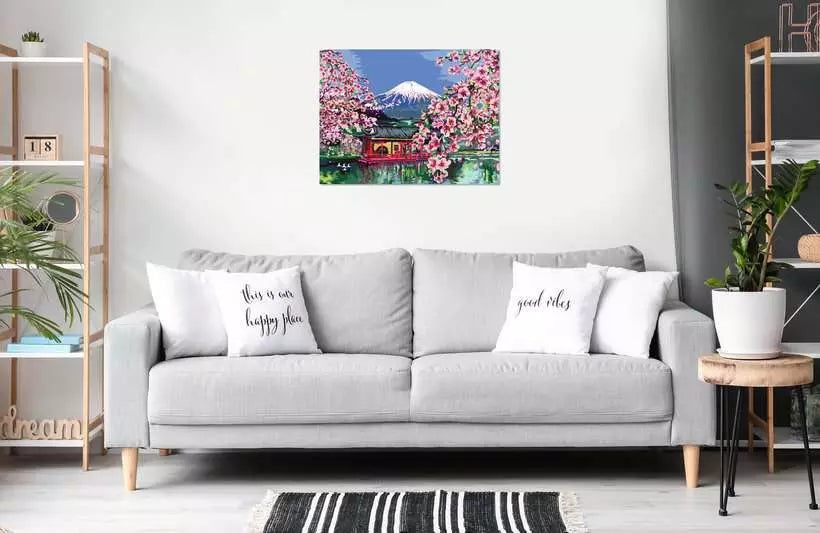 Ravensburger CreArt – Malen-nach-Zahlen-Set – Japanische Kirschblüte – 1-teilig – ab 14 Jahren