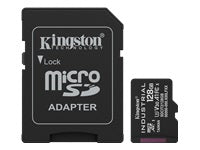 Kingston Technology Kingston Industrial microSDXC 128 GB – UHS-I, Klasse 10, U3, V30, A1, 100/80 MB/s, inkl. SD-Adapter