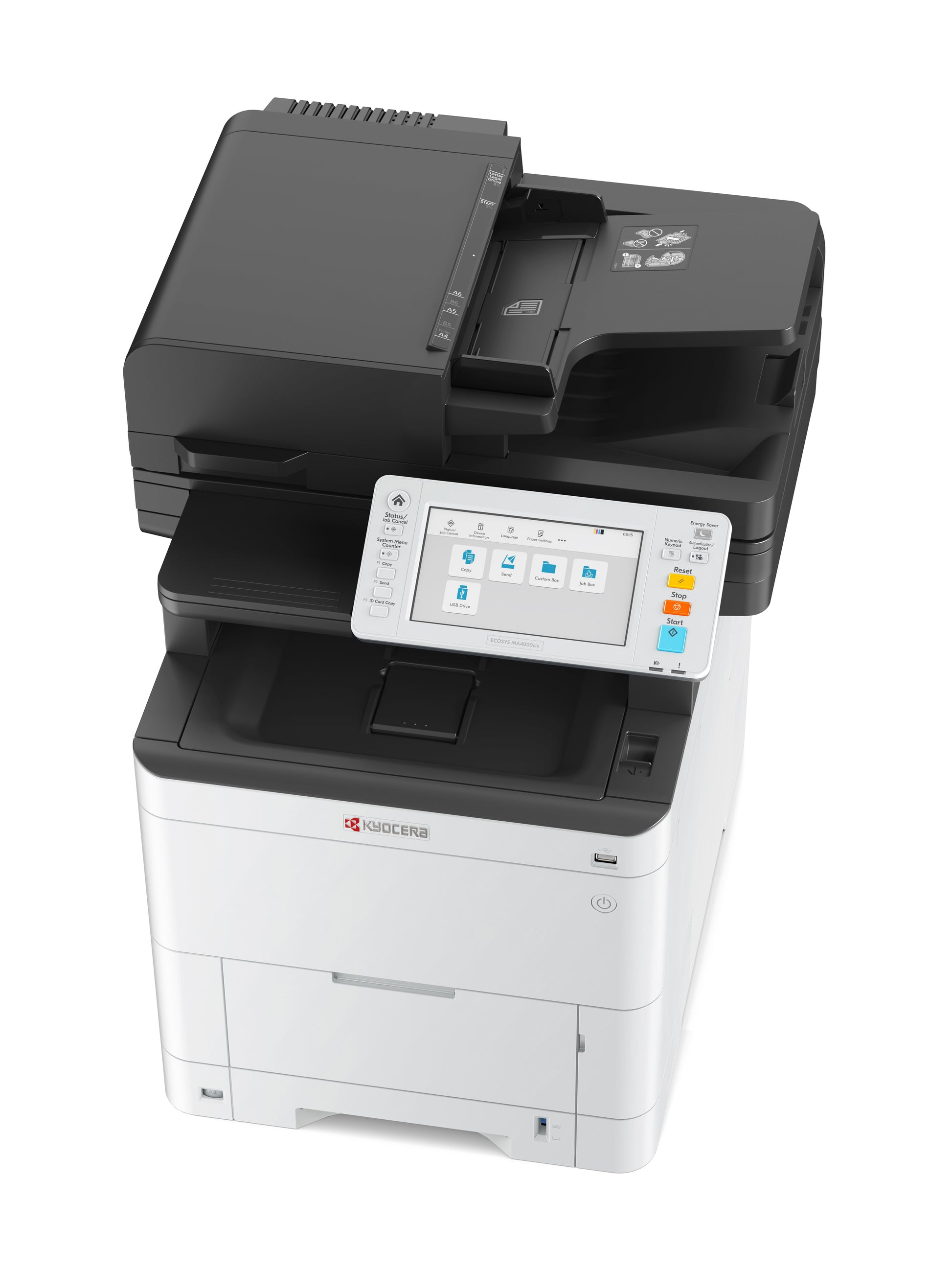 KYOCERA ECOSYS MA4000cix – Farbiges Laser-MFP A4, 3-in-1 – USB/LAN – Duplex, ADF – 40 Seiten/Min S/W, 40 Seiten/Min Farbe
