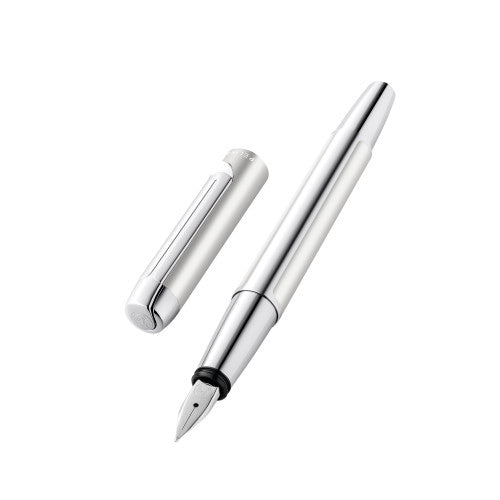 Pelikan PURA – Federspitze M – Silber – Patronen