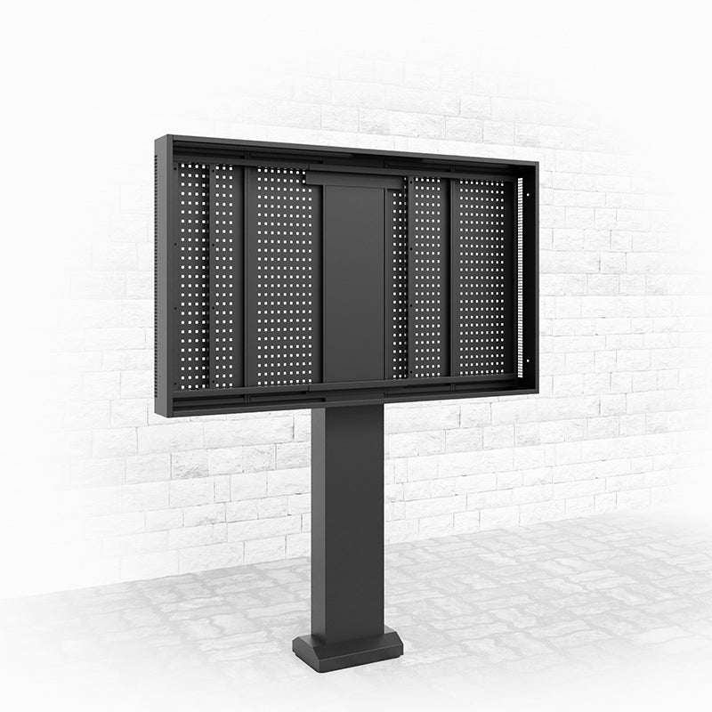 Hagor Digital Signage Stand – für Samsung OH75 Serie – wetterfest, Querformat – schwarz – ScreenOut OH75