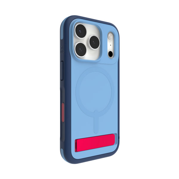 ZAGG Sedona Snap Backcover – für Apple iPhone 17 Pro, MagSafe, mit Ständer, Graphen, Blau, bis 4 m Sturzsicher