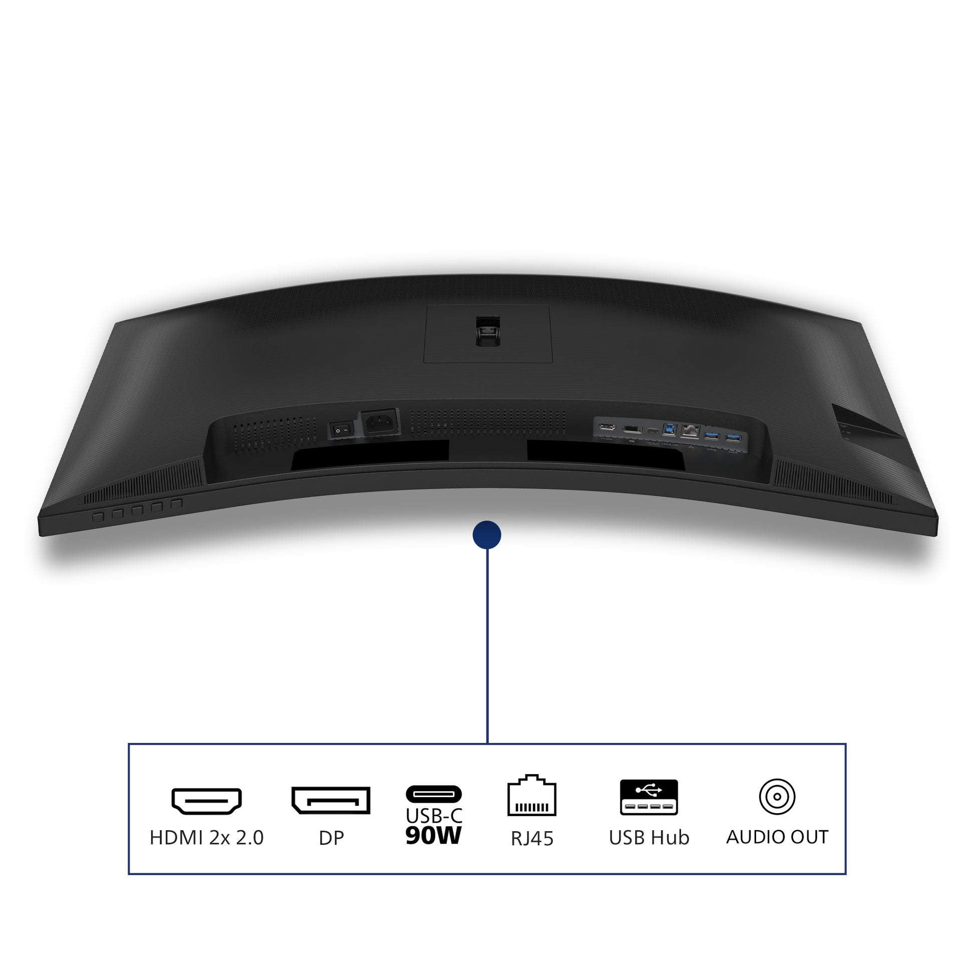 Philips 34B2U3600C/00 – Monitor, 34", VA, 120 Hz, Gebogen, USB-Hub, Adaptive Sync, Lautsprecher, Schwarz