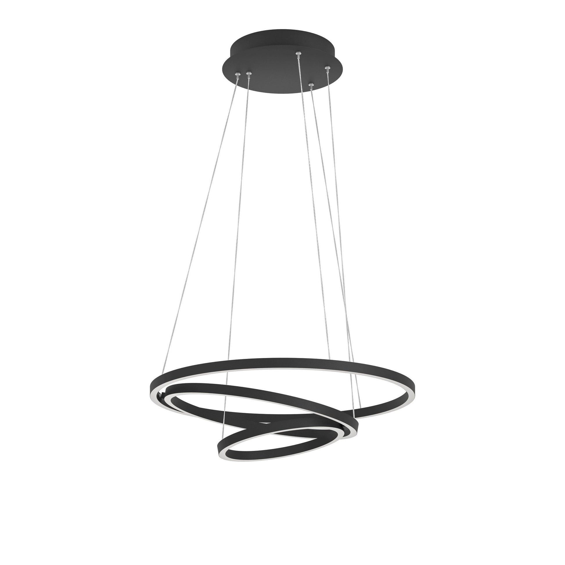 EGLO Hängeleuchte LOBINERO-Z – Ø 58 × 110 cm, 6000 lm, 43,2 W, 3000–6500 K, dimmbar, schwarz