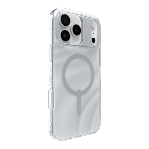 ZAGG Milan Snap Backcover – für Apple iPhone 17 Pro Max, Silber, Zion Glitter Swirl, bis 4 m Sturzsicher