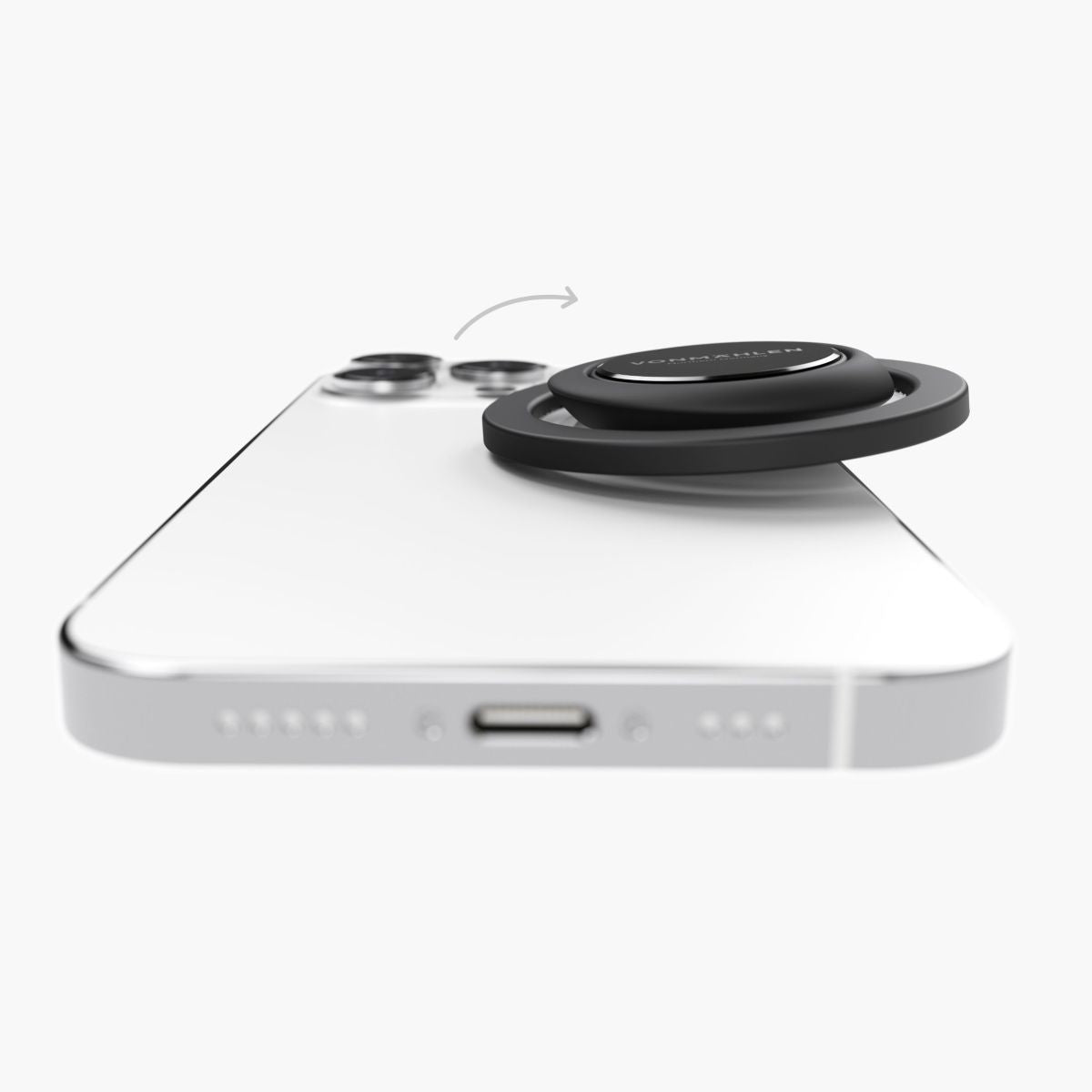 Vonmählen Backflip Mag – Smartphone-Griff – magnetisch (MagSafe) – für MagSafe-kompatible Smartphones – Schwarz