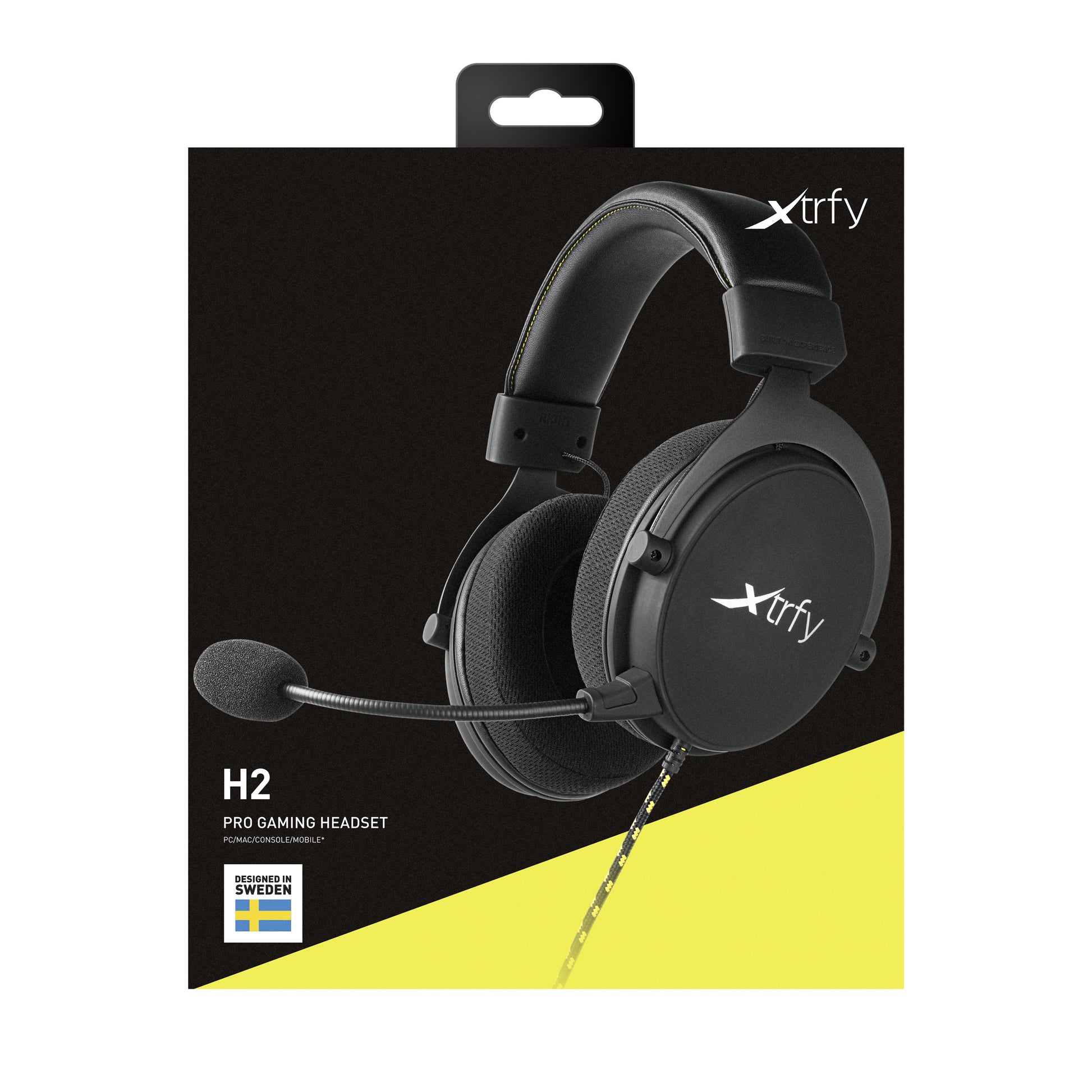 CHERRY XTRFY H2 Office-Headset – Over-Ear, Stereo, Kabel, 3,5 mm Klinke, Schwarz