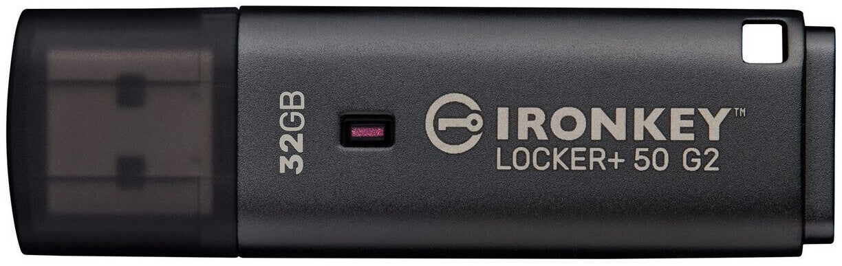 Kingston Technology Kingston IronKey Locker Plus 50 G2 – 32 GB, USB-A 3.2 Gen 1, FIPS 197 AES-256