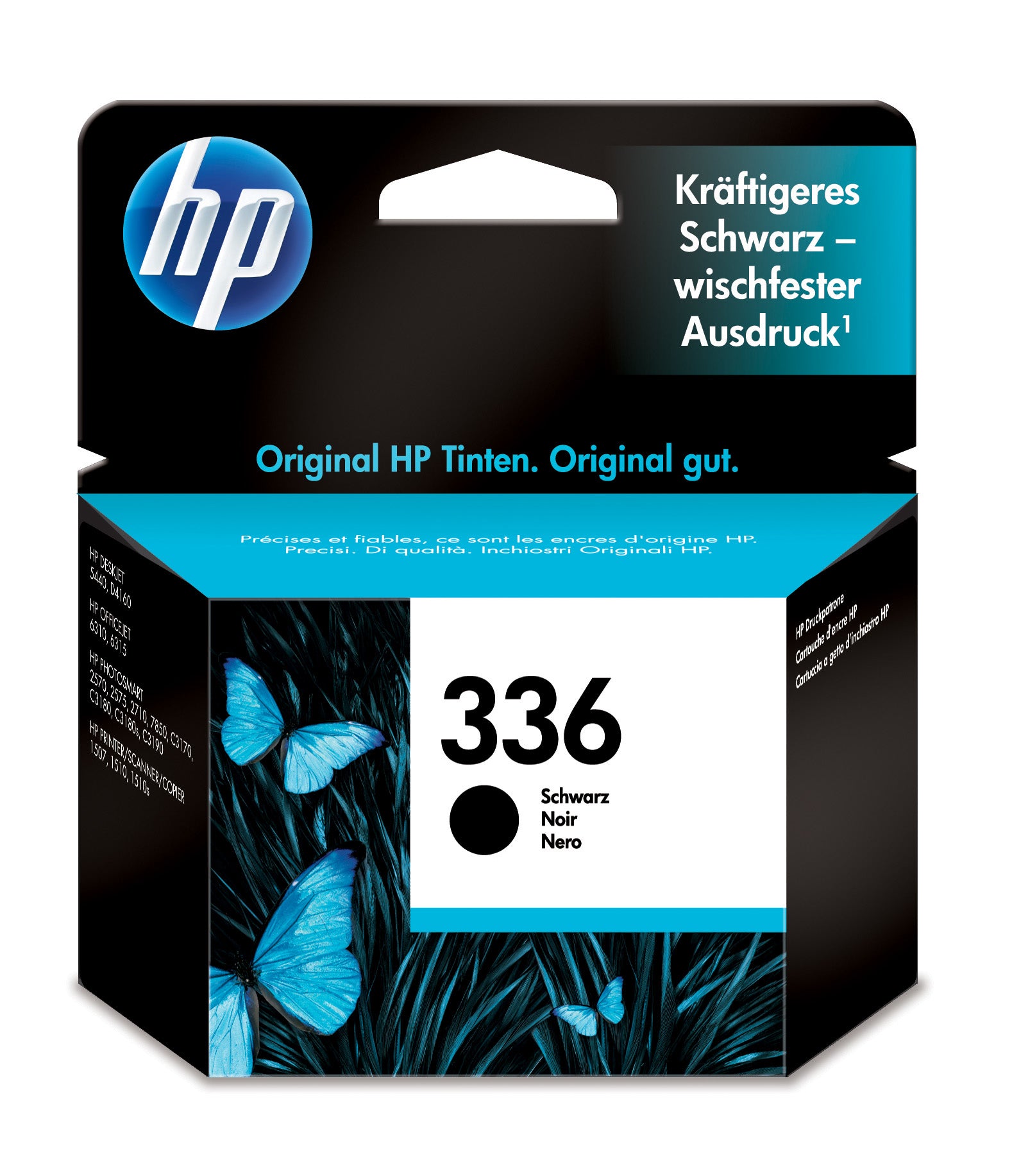 HP Tintenpatrone 336, Schwarz, 220 Seiten
