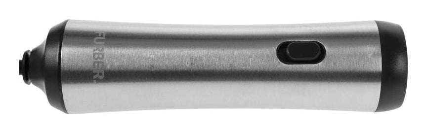 Furber. Furber Milchschäumer-Stab F00979 – Integrierte Batterie – USB-C Aufladbar – Schwarz/Edelstahl