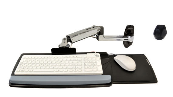 Ergotron LX Wandhalterung Tastaturarm – Montageset – Silber
