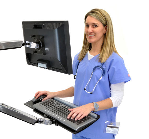 Ergotron LX Wandhalterung Tastaturarm – Montageset – Silber