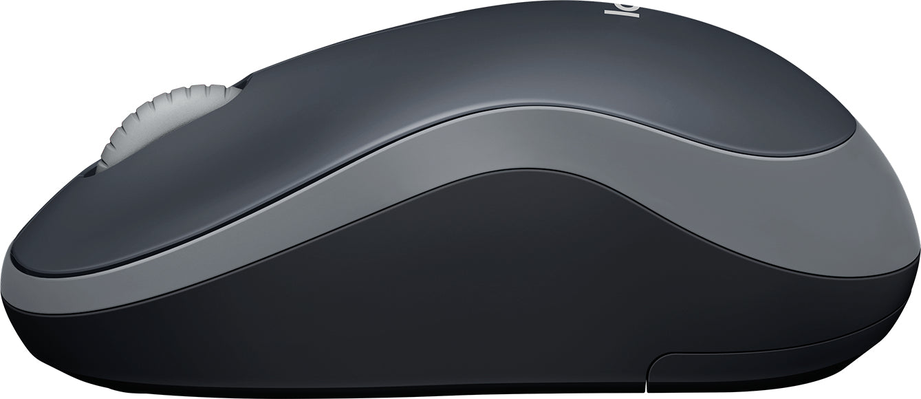 Logitech M185 – Maus – Kabellos (2,4 GHz), 1000 DPI, beidhändig, Graphit, Grau