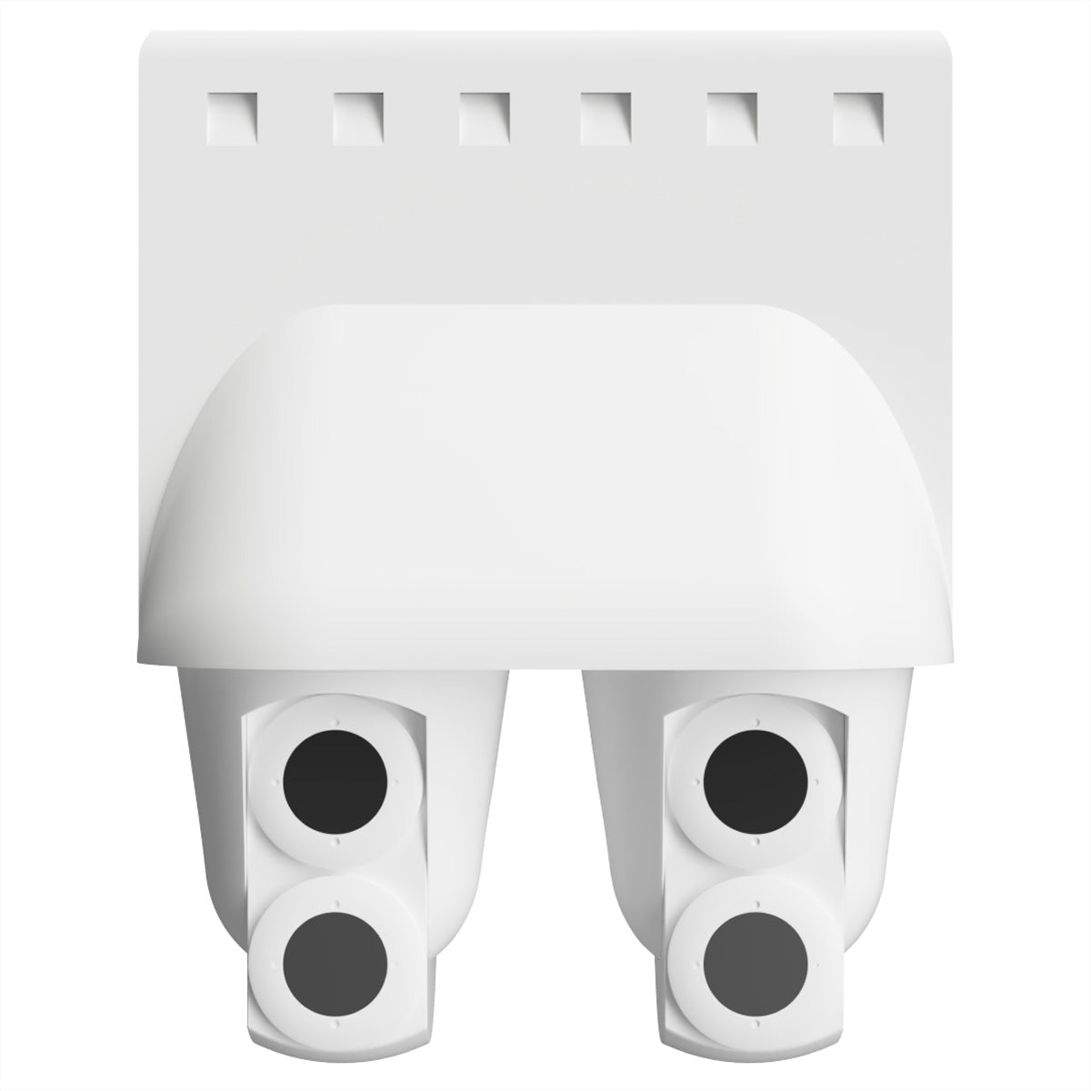 Mobotix Chameleon Doppeldecker-Halterung – 241,96 × 305,28 × 127,56 mm – für S74 – Weiss