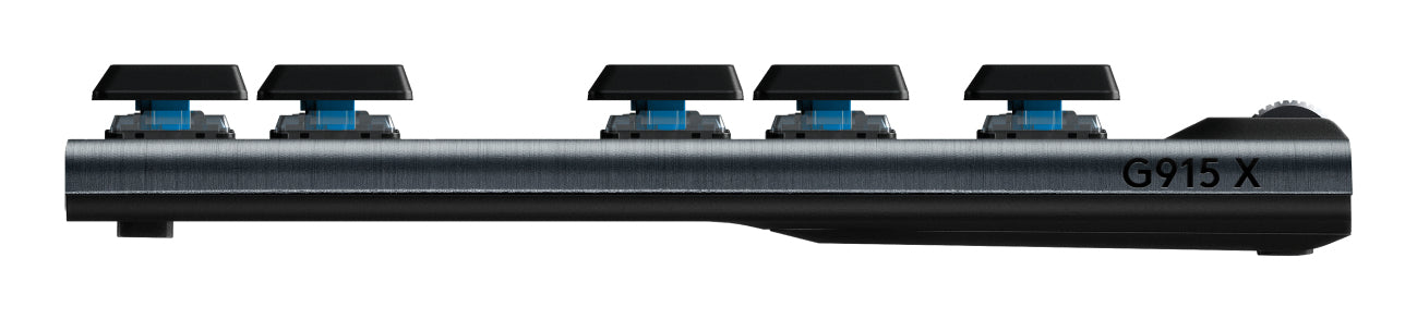 Logitech G G915 X LIGHTSPEED – Gaming-Tastatur (TKL) – USB + RF + Bluetooth, Mechanisch (GL Clicky), RGB