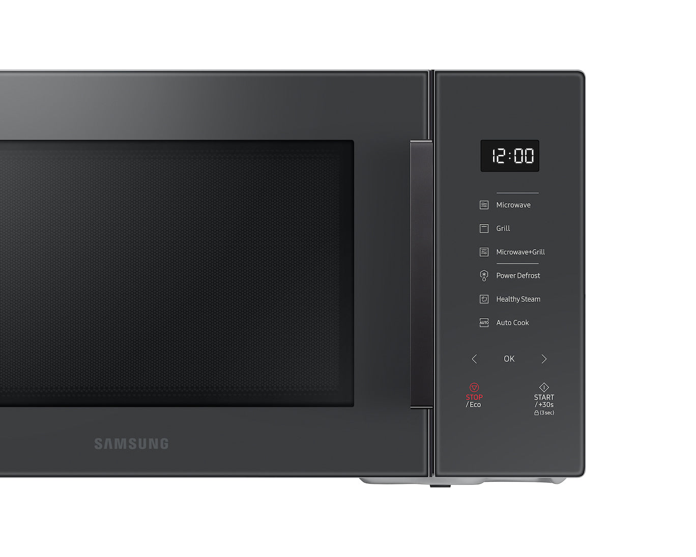 Samsung Grillmikrowelle MG30T5068UC – 30 l, Grill & Keramikboden, 900 W – Grau