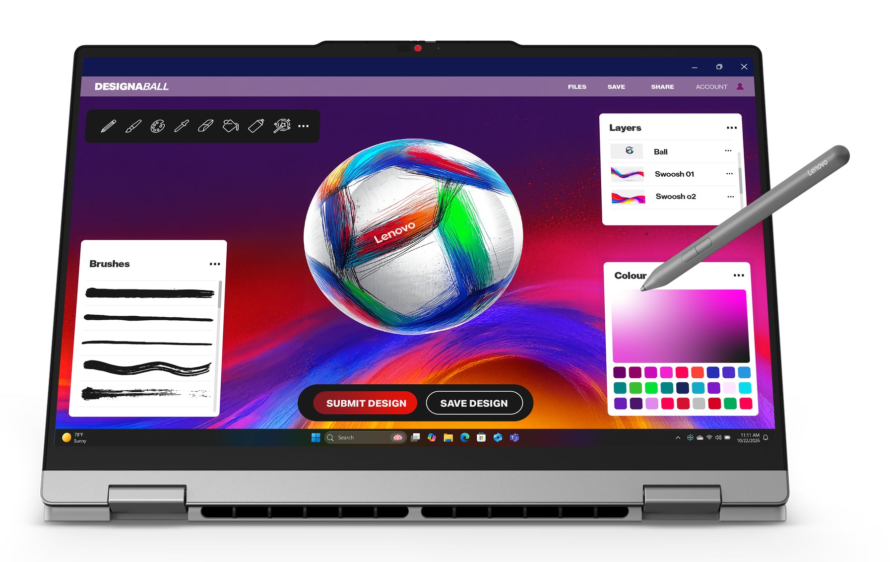 Lenovo IdeaPad 5 2-in-1 – 15,3" WQXGA OLED Touch, Ryzen AI 7 445, 32 GB, 1 TB SSD, Win 11 Home, QWERTZ (CH)