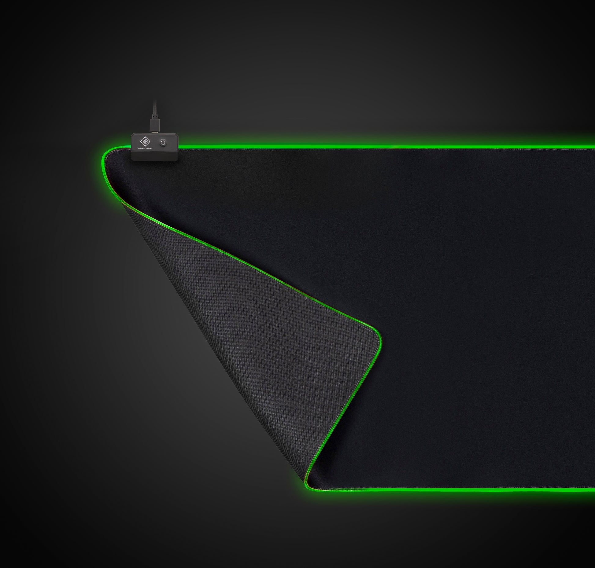 Deltaco Gaming DMP310 – Gaming-Mauspad – 900 × 360 mm, RGB, Stoff, Gummi, Schwarz