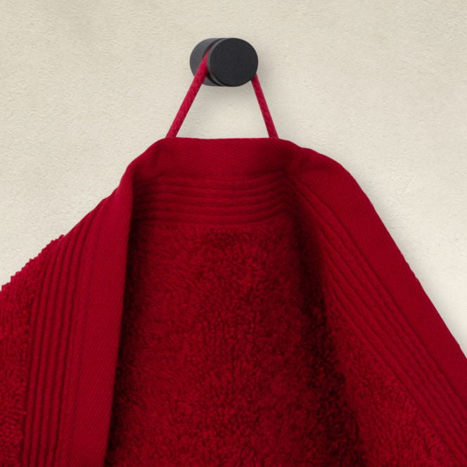 MÖVE Saunatuch Superwuschel – 80 × 200 cm, Rot, 100% Baumwolle, 550 g/m²