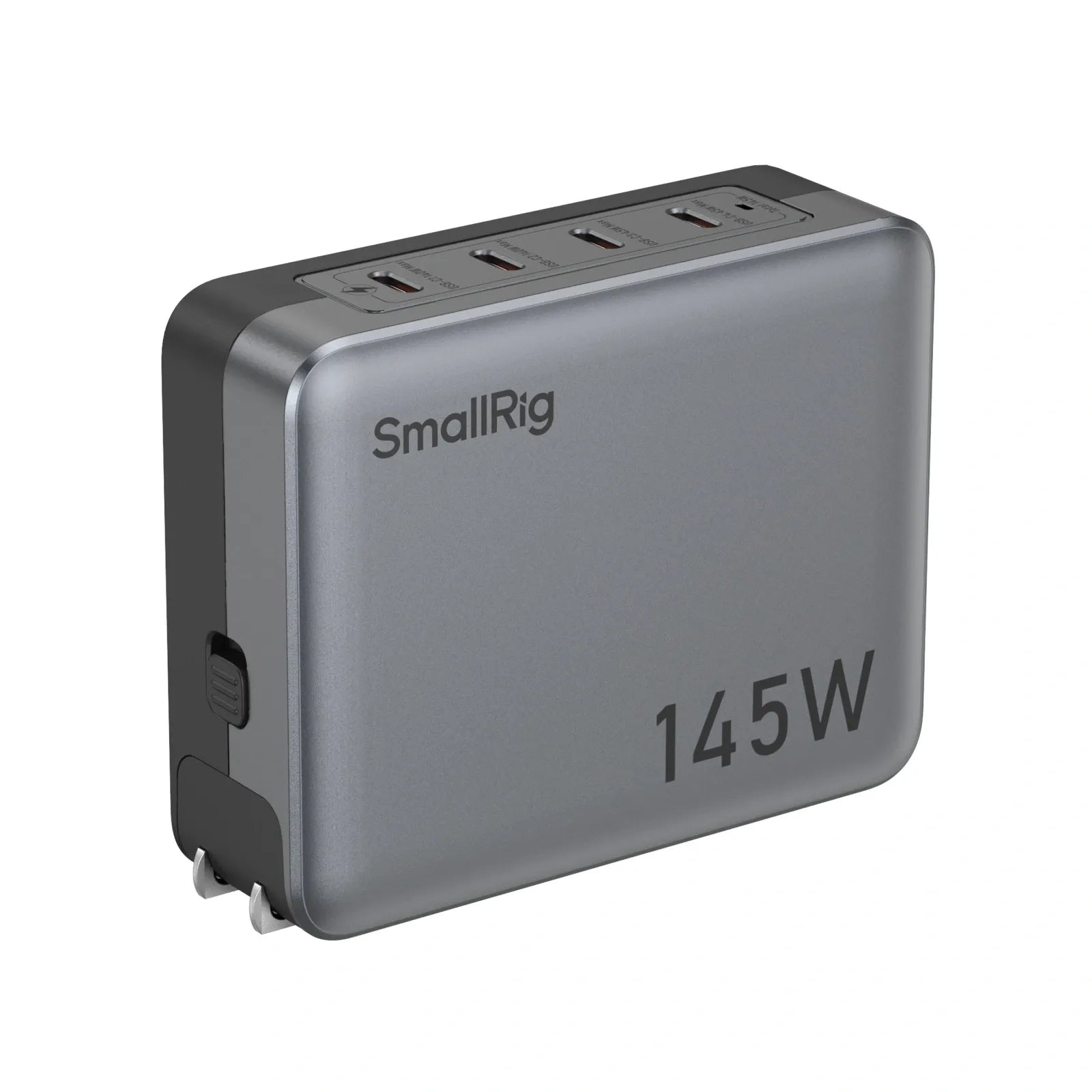 SmallRig 4748 USB-Desktop-Ladegerät 145 W – USB-C×2, USB-A×2 – PD 3.1 – für V-Mount-Akkus, NP-F-Akkus u. a.