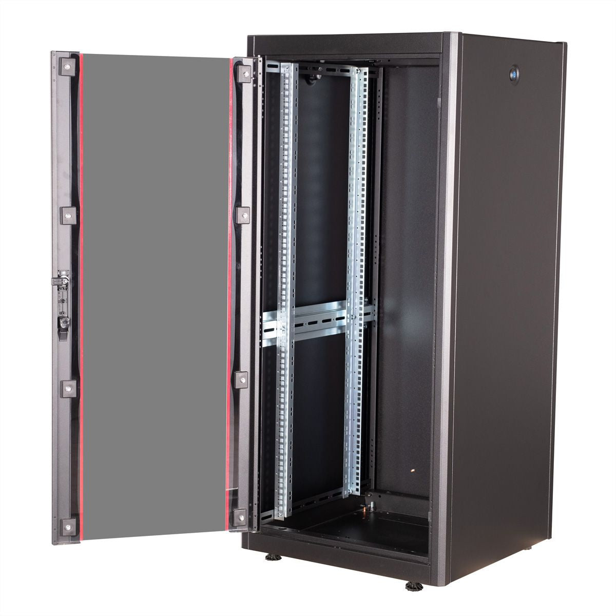 ROLINE Basic – 19" Netzwerkschrank 26U, IP20, 600 × 800 × 1300 mm, schwarz, Stahl