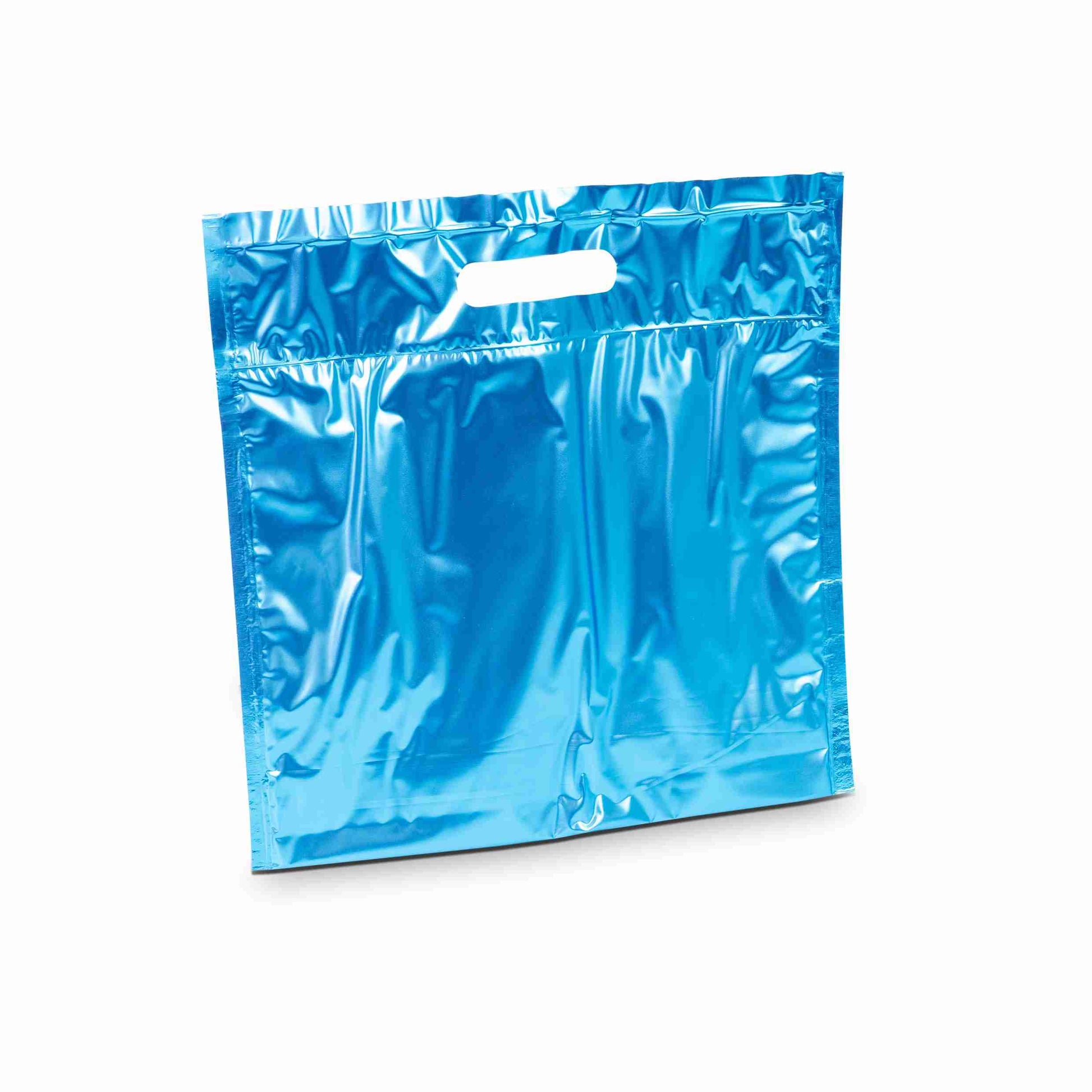 Frische verpackung – Kühlbeutel Medbag – isoliert 1–2 Std., Reissverschluss – 300 × 80 × 310 mm – blau/silber – 1 Stk., ab 100 Stk.
