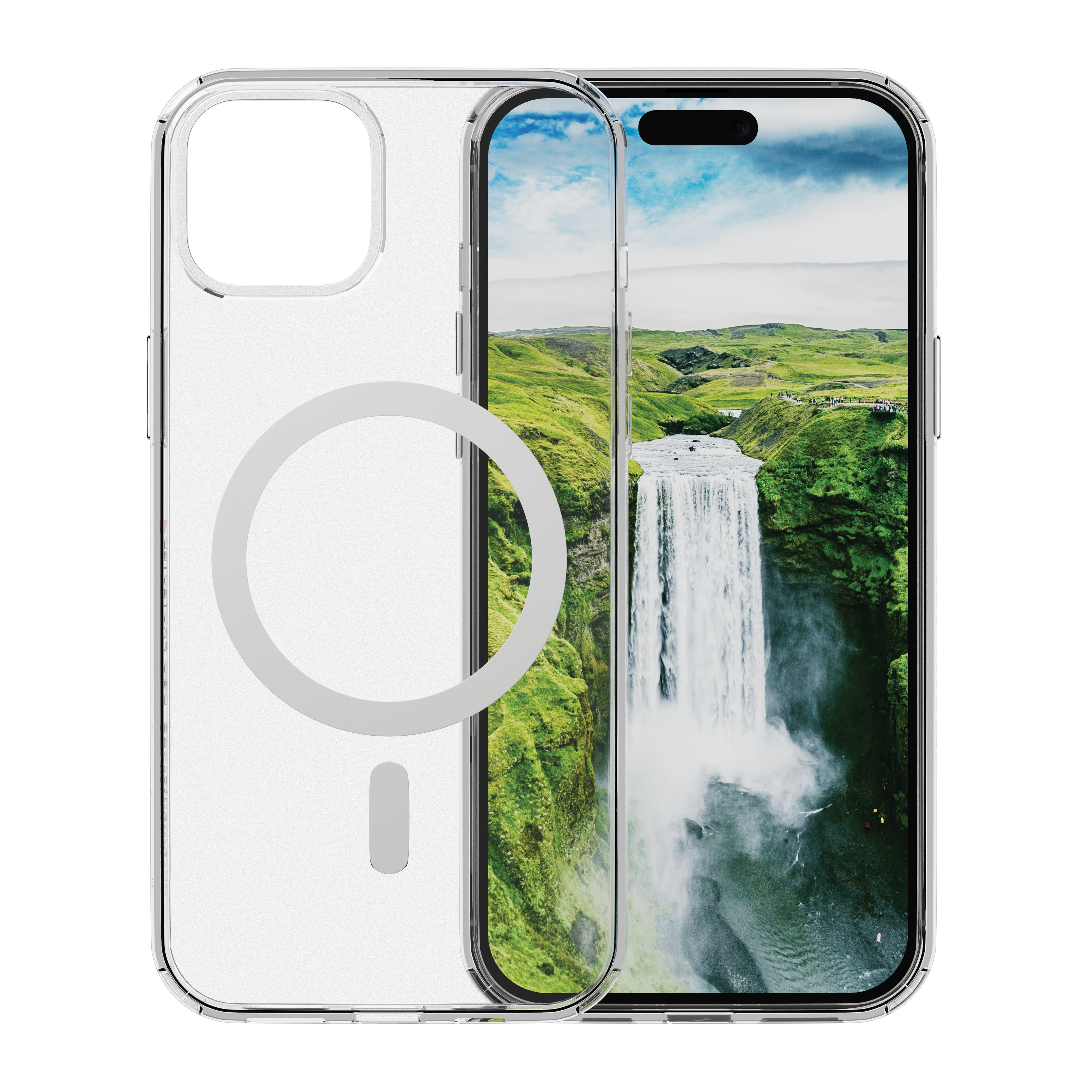 dbramante1928 Backcover Iceland – für Apple iPhone 15 Plus – transparent – MagSafe kompatibel