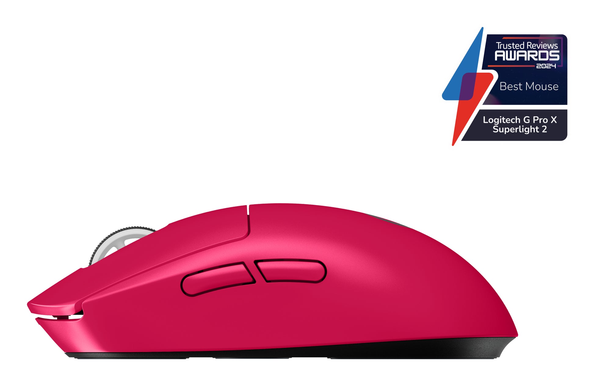 Logitech G PRO X SUPERLIGHT 2 – Gaming-Maus – Kabellos (2,4 GHz), 32000 DPI, Rechts, Magenta