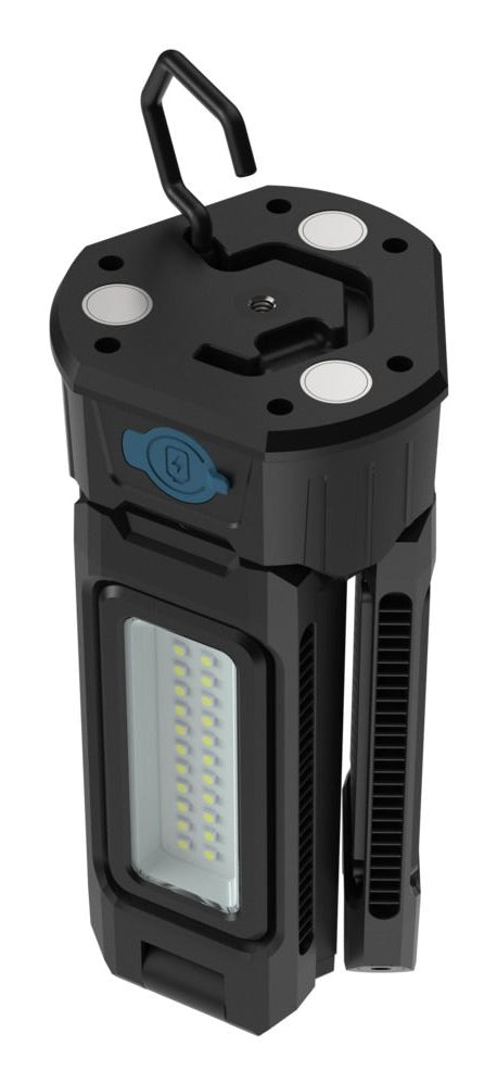 Ansmann Arbeitsleuchte Triohead 7000R – 7000 lm, Akku 4000 mAh, 66 W, IPX4, dimmbar – Schwarz