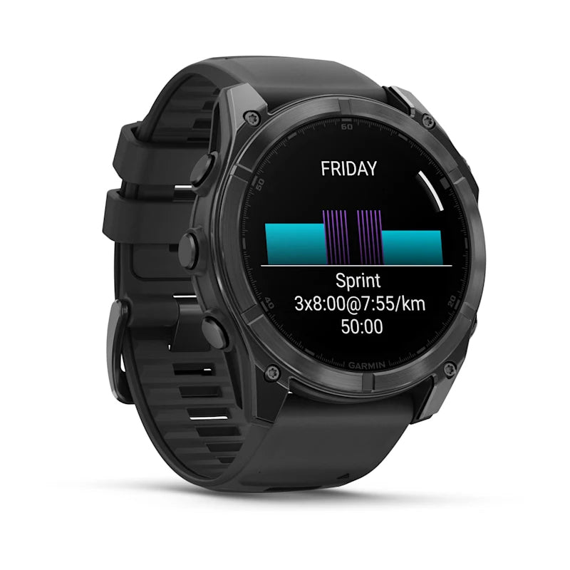 Garmin Fenix 8 AMOLED – GPS-Smartwatch – 51 mm, 1,4", WLAN, Corning Gorilla Glass, 100 m, Schwarz