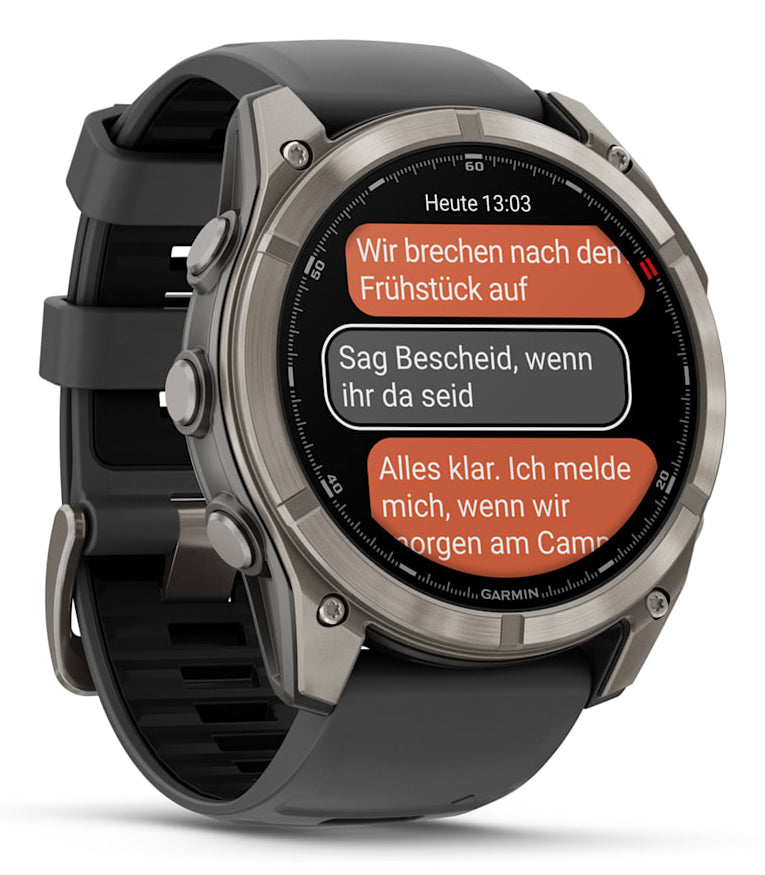 Garmin fenix 8 Pro LTE – GPS-Smartwatch – 51 mm, 1,4" AMOLED, LTE, Saphirglas, 100 m, Graphit/Schwarz