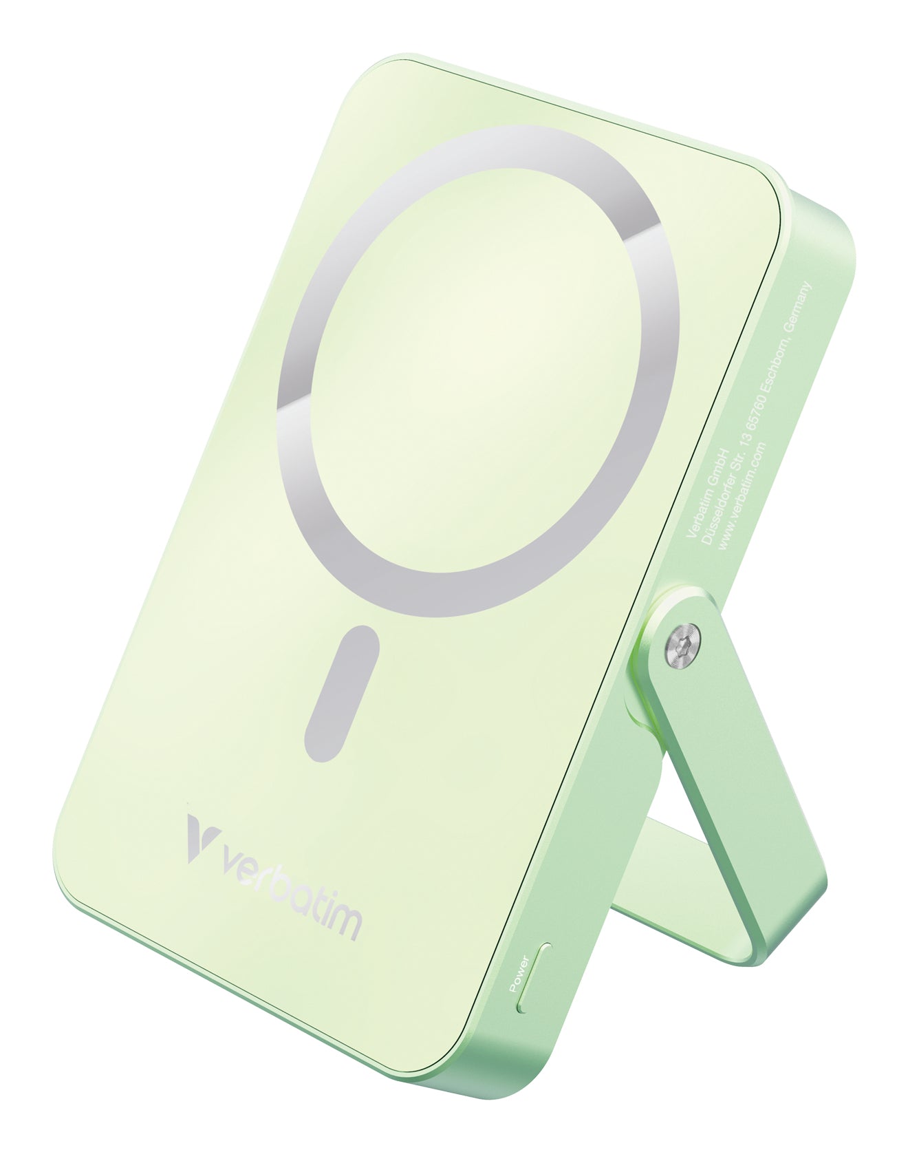 Verbatim MagSafe Powerbank 10'000 mAh – 20 W PD, 15 W MagSafe, 1× USB-C, grün